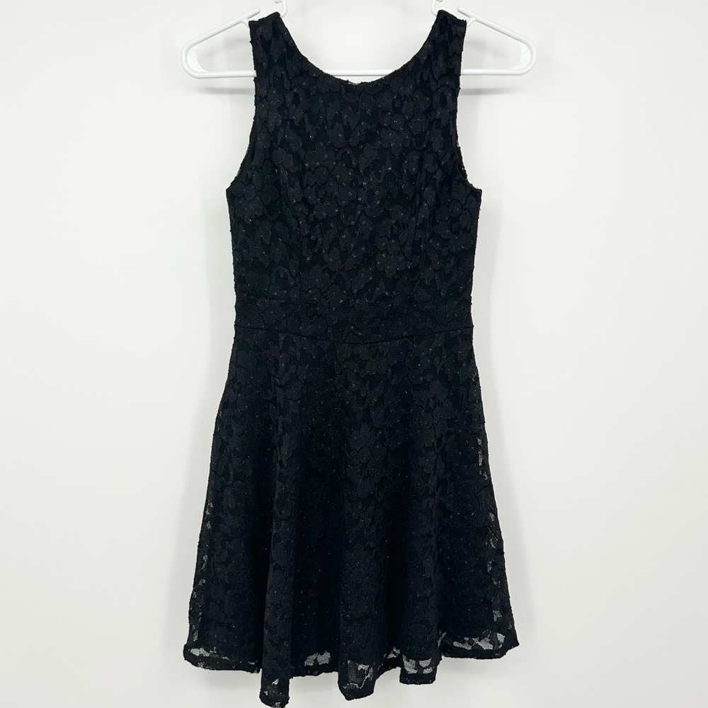 Speechless High Neck Black Mini Dress